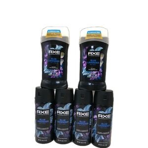 AXE Fine Fragrance Blue Lavender Mint Amber 6-Pack Men Deodorant Spray & Stick